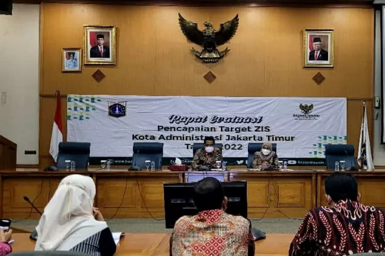 Rapat evaluasi pencapaian Hasil pengumpulan Zakat; Infak dan Sedekah (ZIS) di Jakarta Timur tahun 2022. (Foto: Istimewa)