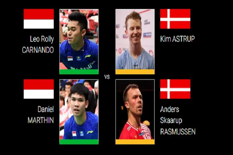 Head to Head Leo Rolly dan Daniel Marthin vs Kim Astrup dan Anders di 16 Besar Malaysia Open 2023 Bakal Seru Untuk Disaksikan Jangan Kelewatan (Tangkapan Layar bwf.com)