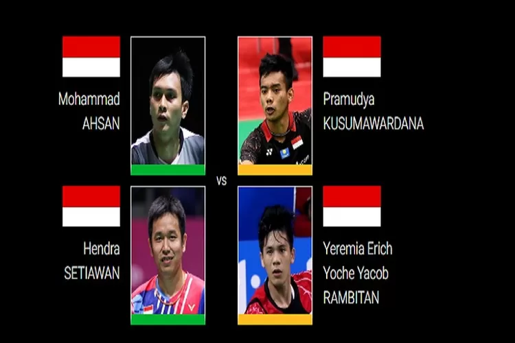Head to Head Ahsan dan Hendra vs Pramudya dan Yeremia di 16 Besar Malaysia Open 2023, The Daddies Unggul Dari Rekor Pertemuan (Tangkapan Layar bwf.com)