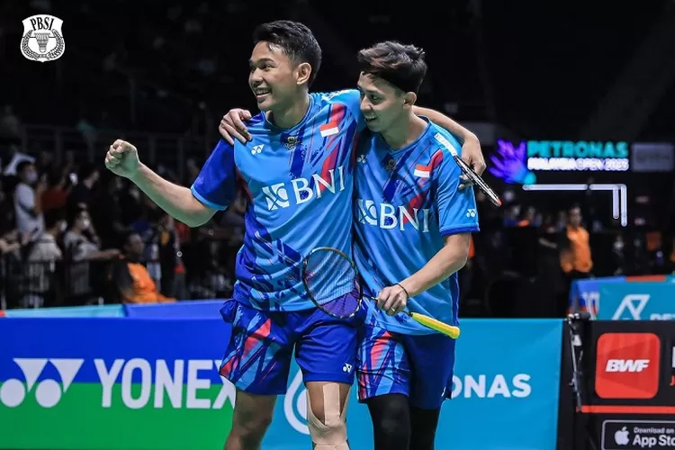 Head to Head Fajar dan Rian vs Ong Yew Sin dan Teo Ee Yi di Perempat Final Malaysia Open 2023, Rekor Kedua Tim 9 Kali (www.instagram.com/@badminton.ina)