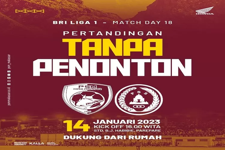 Prediksi Skor PSM Makassar vs PSS Sleman di BRI Liga 1 2022 2023 Hari Ini, Diatas Kertas PSM Makassar Unggul Tanggal 14 Januari 2023 (www.instagram.com/@psm_makassar)