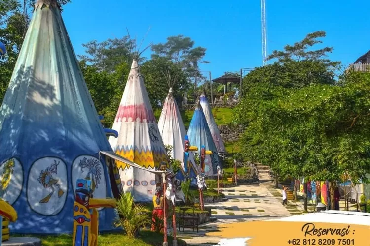 Tak Perlu Ke Amerika, Di Kediri Jawa Timur Ada Objek Wisata Kampung Indian yang Menyenangkan Hati (Instagram @wisatakampungindian)