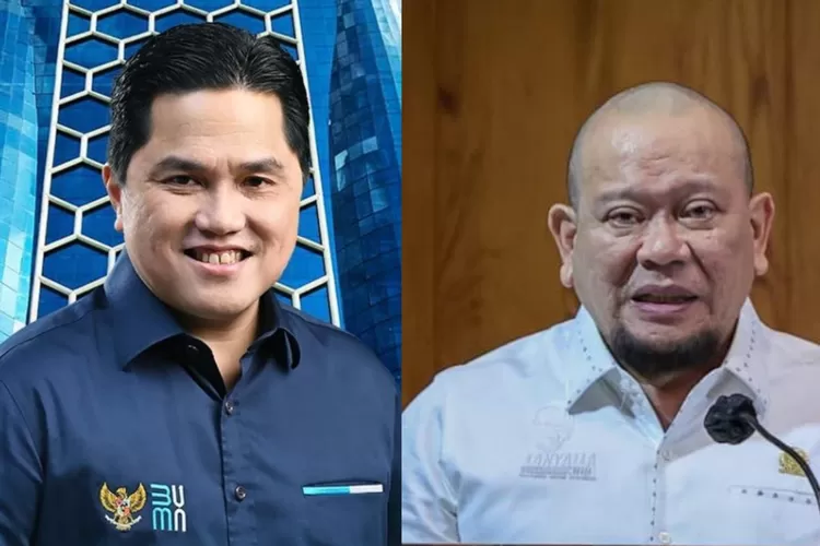 Erick Thohir (kiri) dan La Nyalla Mattalitti (kanan). (Kolase Instagram @lanyllamm1 dan @erickthohir)