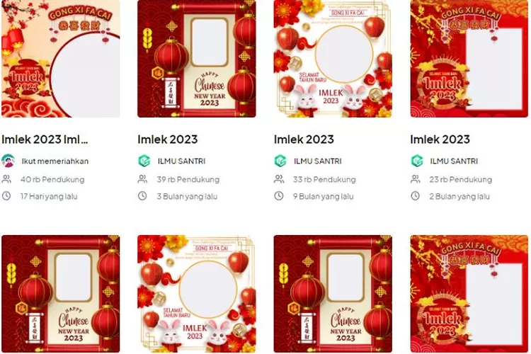 10 link Twibbon bertemakan Tahun Baru Imlek 2023 (Twibbonize.com)