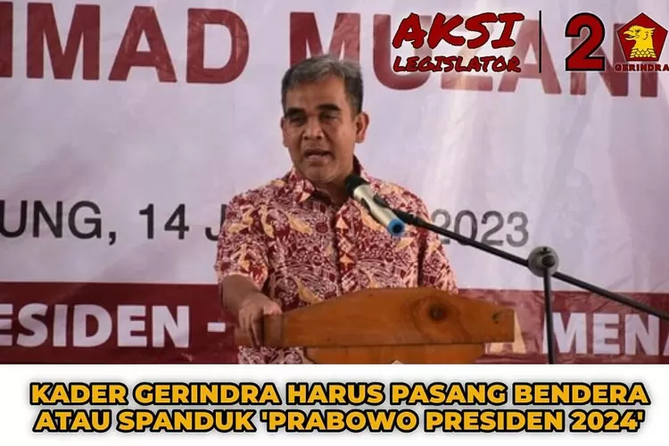 Ahmad Muzani, Sekjen Partai Gerindra perintahkan para kader di Jawa Barat untuk mempertahankan kemenangan Gerindra ( instagram @fraksipartaigerindra)