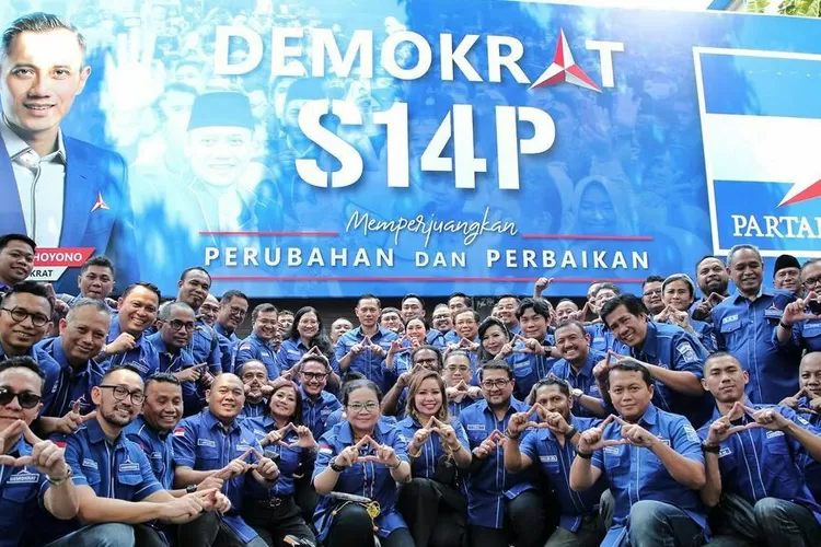 Partai Demokrat, peserta pemilu dengan nomor urut 14, menargetkan 15 persen suara pada Pemilu 2024.  (Twitter @PDemokrat)