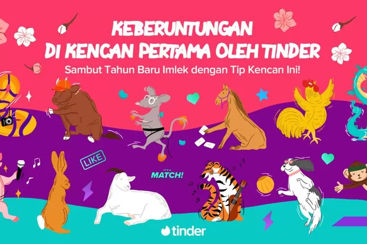Tinder bagikan peruntungan first date untuk seluruh shio jelang Tahun baru Imlek 