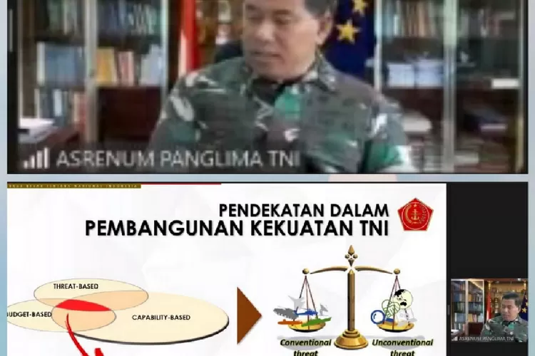 Asrenum Panglima TNI Laksda TNI Hery Puranto: TNI berkomitmen berdayakan industri pertahanan dalam negeri.  (Puspen TNI) 
