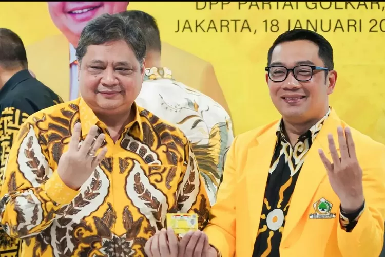 Pasangan Airlangga Hartarto - Ridwan Kamil bakal menjadi pesaing terberat Capres-Cawapres 2024 lainnya (Instagram @golkar.indonesia)