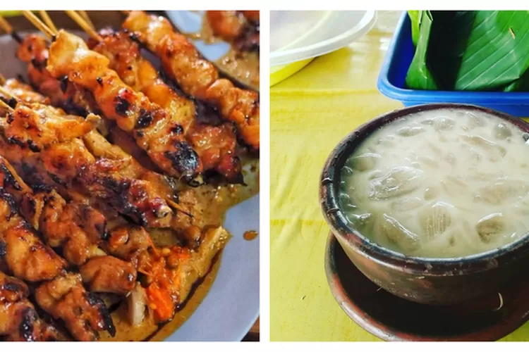 Rekomendasi makanan khas Ponorogo, ada sate ayam sampai es dawet jabung (Kolase Instagram @eattemptationsby dan @rullyrhoe)