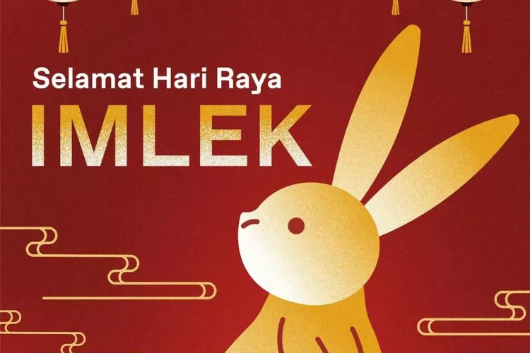 Ilustrasi. Selamat Hari Raya Imlek, Tahun Kelinci Air. 