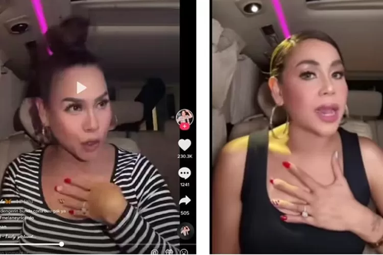 Klarifikasi! Melaney Ricardo terkait kode jari 4 saat bongkar rahasia konten Bunda Corla. Melaney: I am Okay!  YouTube Melaney Ricardo, TikTok @cindyyolanda98 ( YouTube Melaney Ricardo, TikTok @cindyyolanda98)
