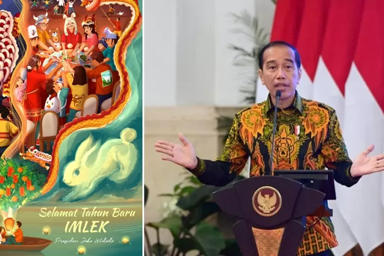 Jokowi Ucapkan Gong Xi Fa Cai di Imlek 2023, Warganet Malah Salfok ke Kucing Orange (Instagram Jokowi )