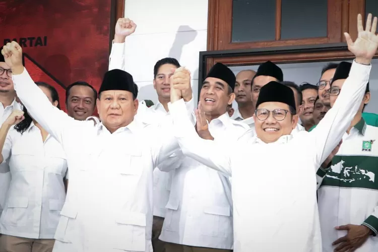 Prabowo Subianto dan Cak Imin,.kedua makin solid dengan meresmikan Sekber di kawasan elite Menteng, Jakpus. ( Twitter @dpp.pkb)