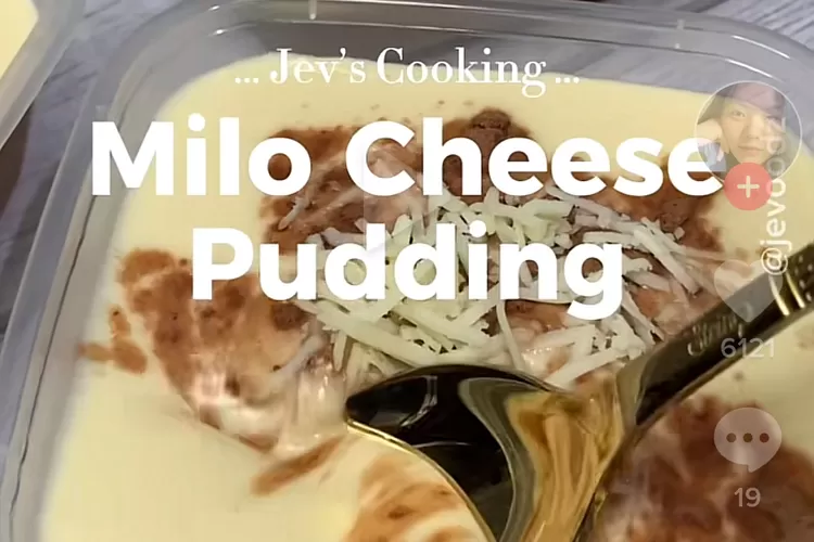 Resep Milo Cheese Puding (Tangkapan layar TikTok)