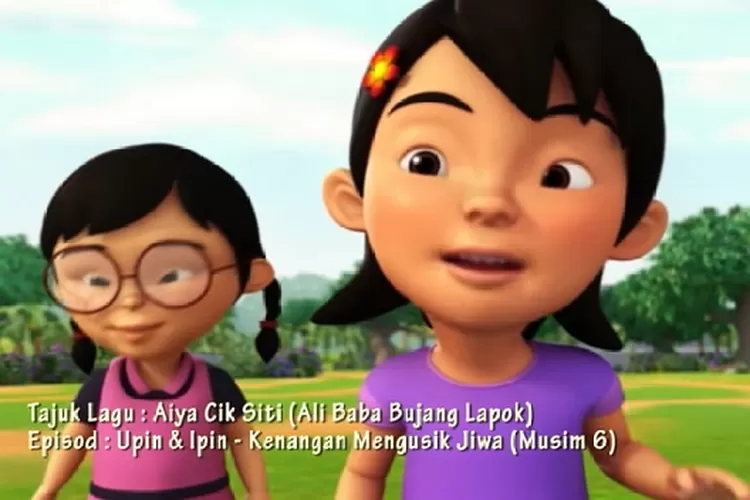 Sosok Mei Mei dan Susanti yang mempopulerkan lagu Aiya Cik Siti (Youtube Les' Copaque Production)