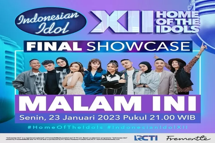 Link Nonton Indonesian Idol Season 12 Final Showcase Tanggal 23 Januari 2023 Pukul 21.00 WIB Gratis 17 Kontestan Akan Bertanding (www.instagram.com/@indonesianidolid)