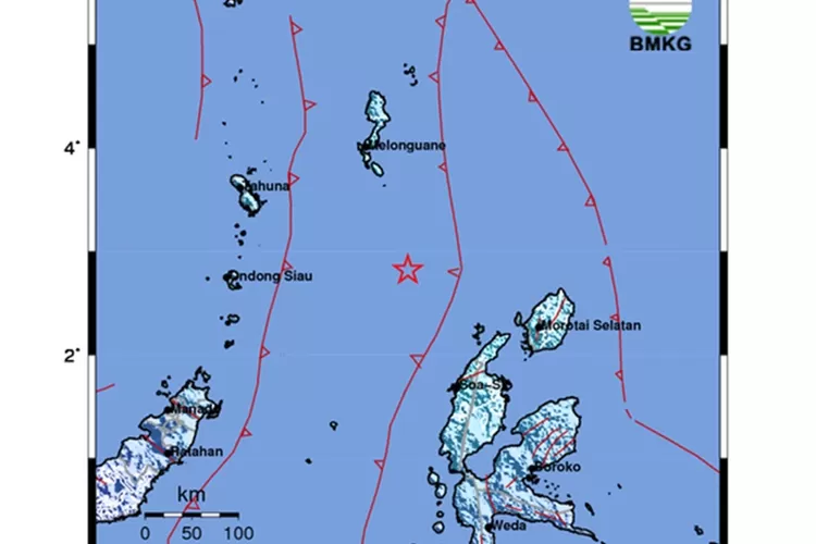 Melonguane Sulut Diguncang Gempa 5.7 Magnitudo, Tidak Berpotensi Tsunami