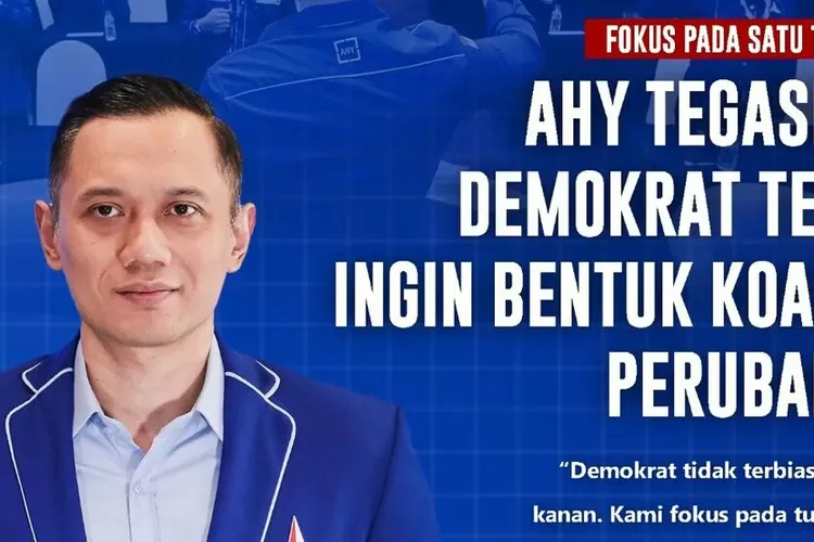 Ketum Partai Demokrat, AHY menyerukan membentuk Sekretariat Perubahan sebelum Deklarasi Koalisi dan Capres - Cawapres 2024. (Instagram @pdemokrat)