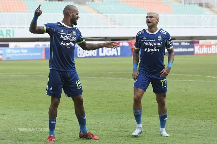 David da Silva Bersama Ciro Alves saat Persib Bandung berlaga di BRI Liga 1. (Dok.  PT LIB)