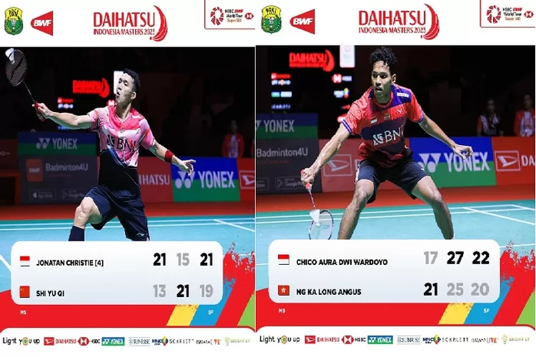 Hebat, Jonatan Christie dan Chico Aura Lolos ke Final Indonesia Masters 2023, Indonesia Kunci 1 Gelar Dari Sektor Tunggal Putera (www.instagram.com/@badminton)