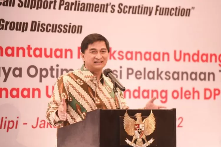Wakil Ketua BURT DPR RI Achmad Dimyati Natakusumah tentang Pemilu 2024 dan resesi global (Foto: Nadya/nvl, dpr.go.id)