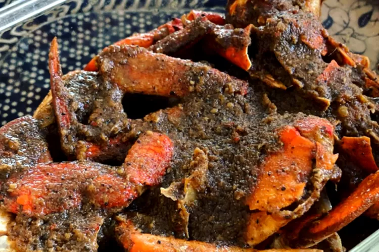 Resep kepiting bakar lada hitam. Foto/Instagram (Foto/Instagram)