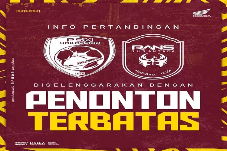 Prediksi Skor PSM Makassar vs Rans Nusantara di BRI Liga 1 2022 2023 Tanggal 30 Januari 2023 dan Link Nonton  Live Streaming Gratis (www.instagram.com/@psm_makassar)