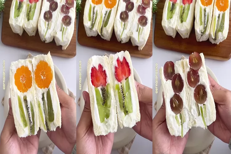 Flower Fruity Sandwich sebagai Ide Jualan Mudah 2023 (Instagram @ernaliarosita)