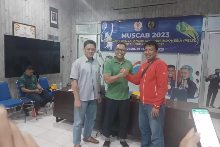 Mantan petenis nasional Dede Suhendar Dinata resmi nakhodai Pelti Kota Bogor dalam Muscab 2023, belum lama ini. (Dok. pribadi)