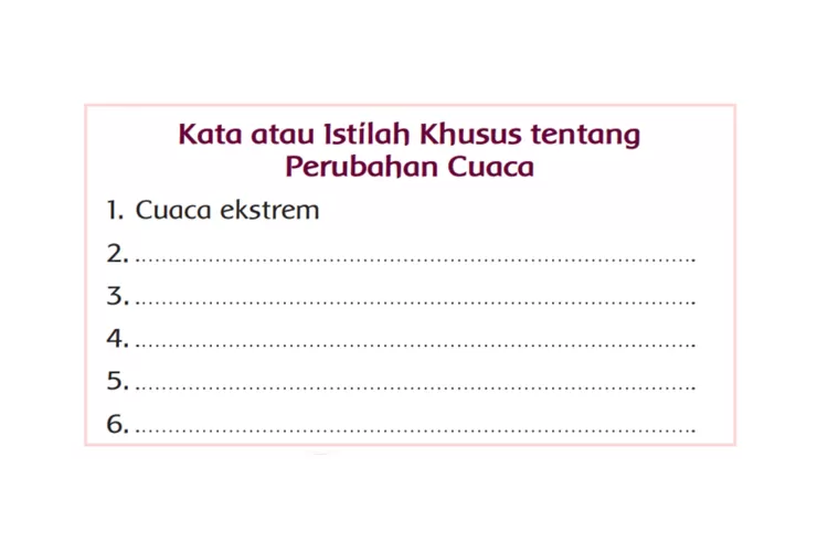 Kunci Jawaban Tema 5 Kelas 3 Halaman 81 Semester 2 Istilah Khusus ...