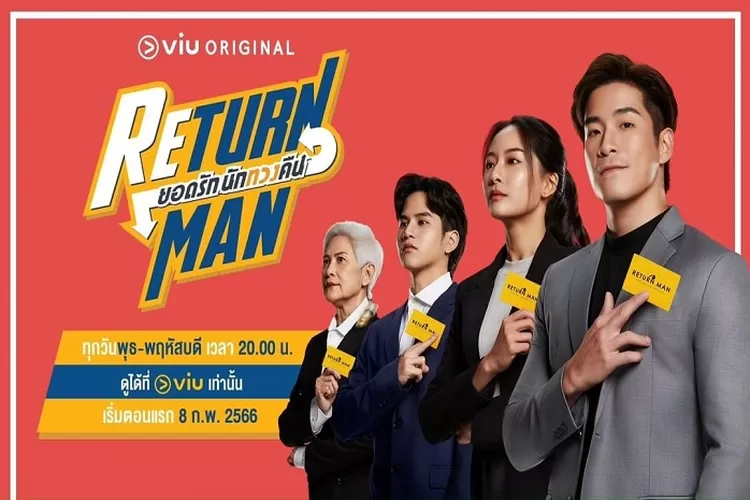Sinopsis Drama Thailand Return Man Tayang 8 Februari 2023 di Viu Dibintangi Alek Teeradetch dan Pat Chayanit Genre Komedi Romantis (www.instagram.com/@viu_th)