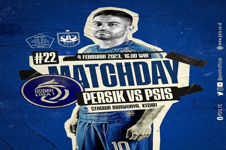 Prediksi Skor Persik Kediri vs PSIS Semarang di BRI Liga 1 2022 2023 Pekan 22 Sore Ini, Head to Head 9 Kali Tanggal 4 Februari 2023 ( www.instagram.com/@psisfcofficial)