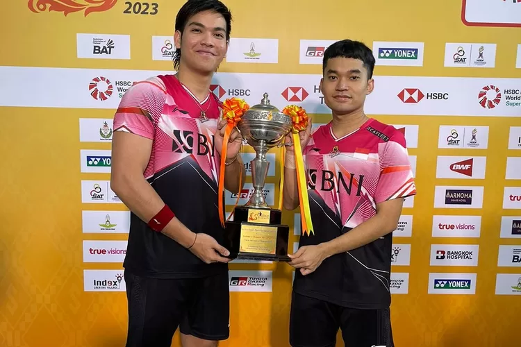 Leo/Daniel meraih gelar juara Thailand Masters 2023.