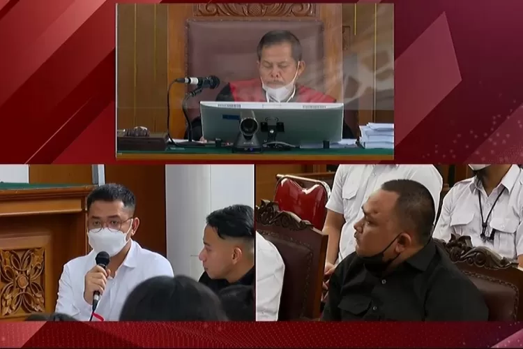 Terdakwa Irfan Widyanto, baju putih (foto PMJ News)