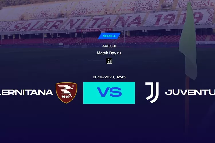 Head to head pertandingan Salernitana vs Juventus di Liga Italia Serie A (Tangkap layar laman resmi Lega Serie A)