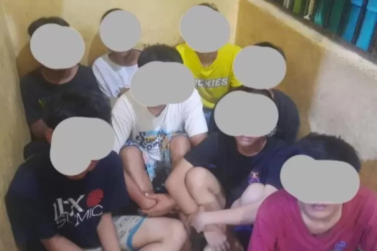 komplotan gengster 'kapal api' ditangkap di parung Bogor. Foto/Instagram ( Foto/Instagram)