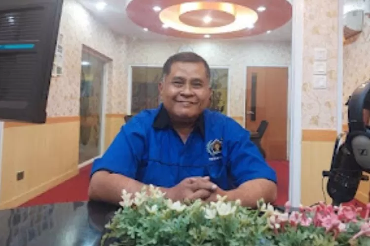 Ketua Persatuan Wartawan Indonesia (PWI) Kabupaten Bogor, H. Subagiyo saat menjadi nara sumber Hari Pers Nasional (HPN) dan HUT PWI ke-77 (Bogor times)