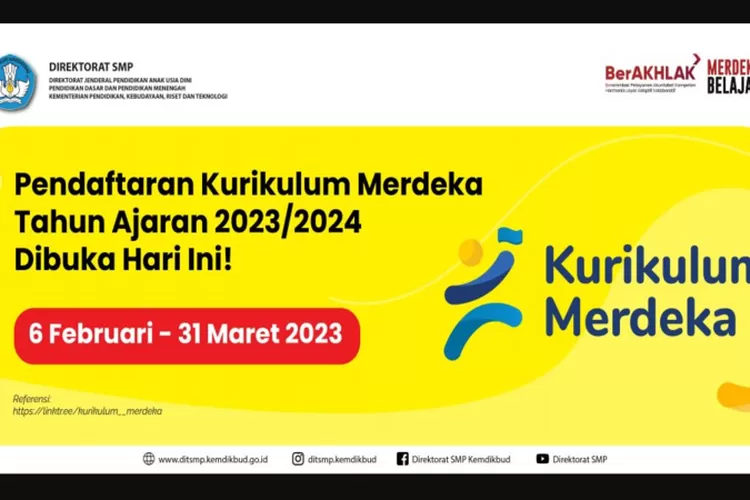 Pendaftaran Kurikulum Merdeka 2023 Sudah Dibuka, Ini Syarat Dan ...