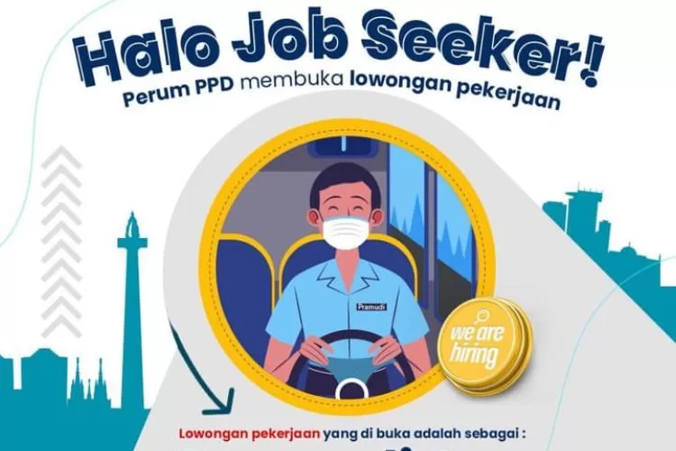 Lowongan Kerja BUMN 2023 Perum PPD untuk Lulusan SMP, Simak Persyaratannya! (Instagram/@perumppd)