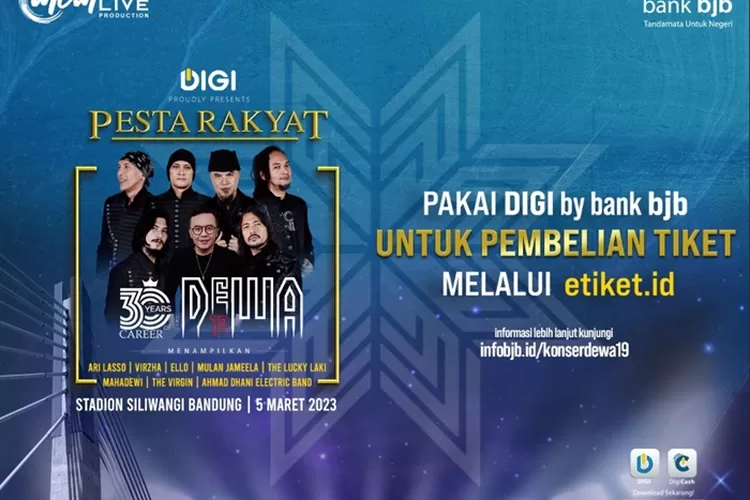 bank bjb Hadirkan Konser 'Pesta Rakyat 30 Years Career Dewa 19' di Bandung.
