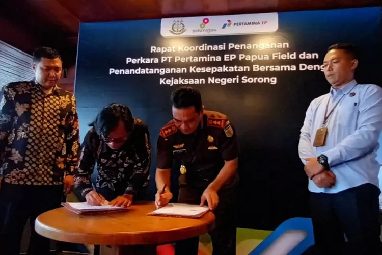 SKK Migas-KKKS Pertamina EP Papua Field Perkuat Kerja Sama dengan Kejaksaan Negeri Sorong (Istimewa)