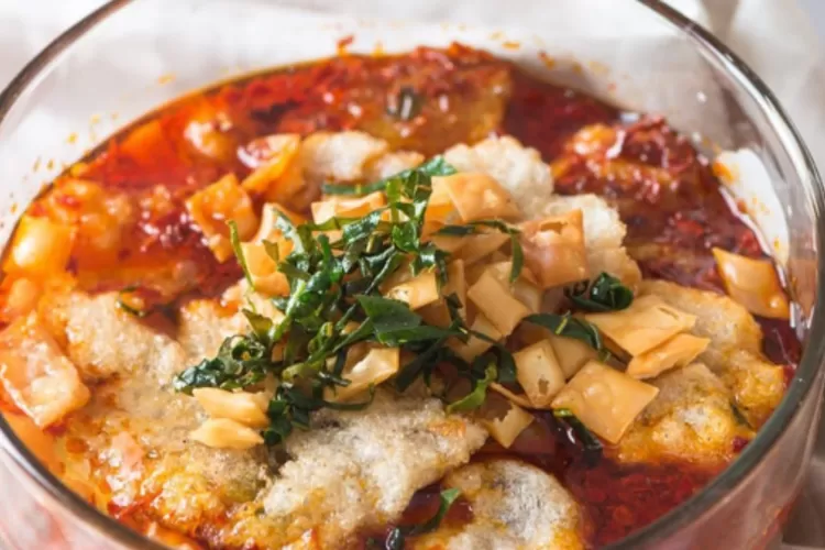 Resep cemilan cireng kuah pedas. Foto/Instagram (Foto/Instagram)