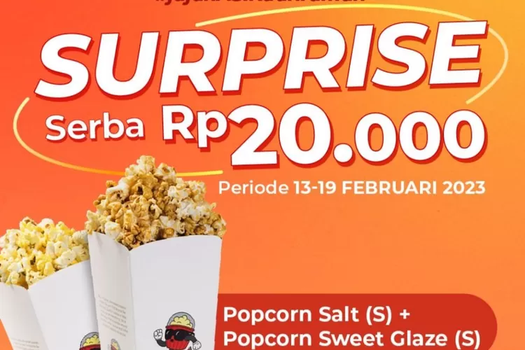 Mulai Hari Ini! Promo XXI Cafe Serba Rp 20 Ribu: Popcorn Salt, Popcorn Sweet Glaze hingga XXI Java Tea Special (IG XXI)