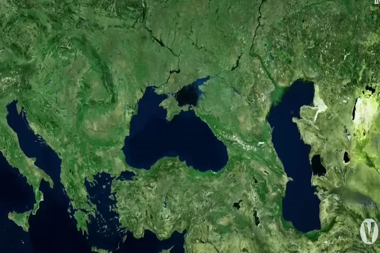 Bentuk Laut Hitam dari atas (Youtube invoiceindonesia)