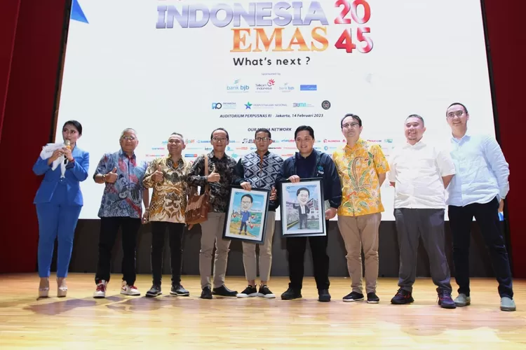 Promedia Teknologi Indonesia resmikan Jaringan Pemred Promedia bersama menteri BUMN. ( Sumber: Tim Bisnis Promedia)