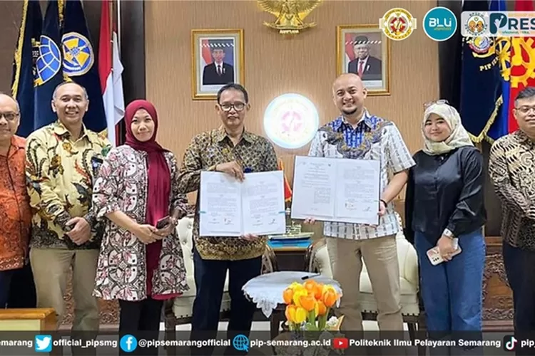 PIP Semarang dan PT Vektor Mitra Maritim Lakukan Penandatanganan Nota Kesepahaman.