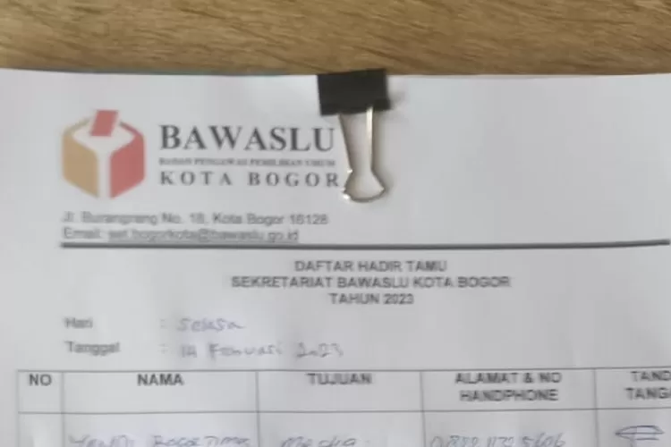 Bawaslu Kota Bogor (Yandi/Bogor Times)