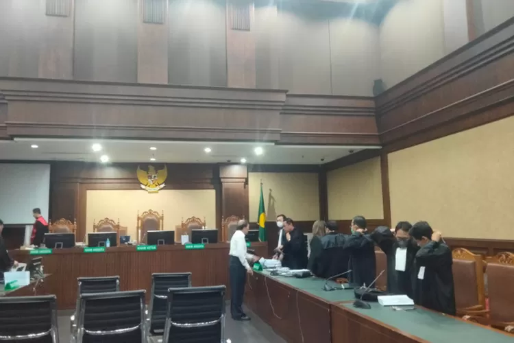 Suasana persidangan di PN Jakarta Pusat dalam tindak pidana korupsi dengan terdakwa Surya Darmadi (pemilik Duta Palma Group)  (Sadono )