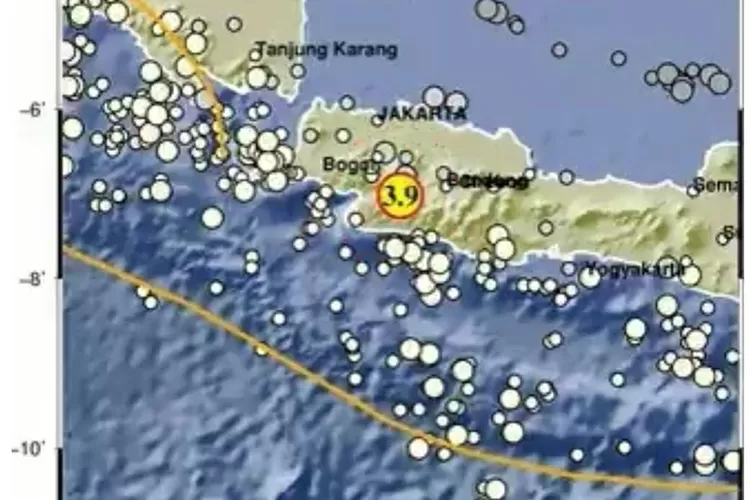 Gempa Hari Ini Guncang Sukabumi Jawa Barat M 3.9, BMKG: Tidak Ada Potensi Tsunami&nbsp; (BMKG )